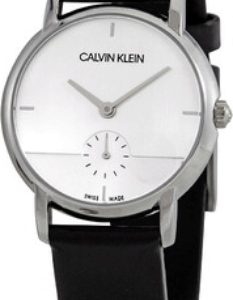 Calvin Klein Damklocka K9H2Y1C6 Silverfärgad/Läder Ø32 mm