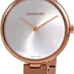 calvin klein damklocka k9u23646 silverfärgad/roséguldstonat stål