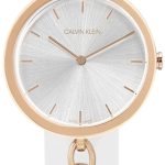 calvin klein damklocka kbm236l6 silverfärgad/roséguldstonat stål