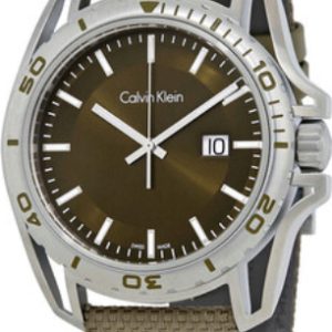 Calvin Klein Earth Herrklocka K5Y31XWL Grön/Läder Ø44 mm