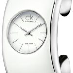 calvin klein gloss damklocka k6004101 vit/keramik ø32 mm