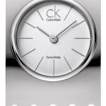 calvin klein grid damklocka k8323120 silverfärgad/stål ø25 mm