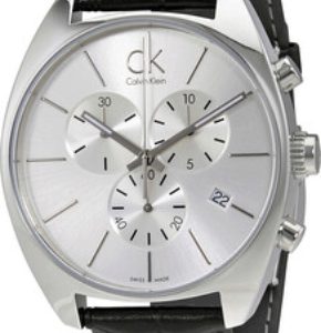 Calvin Klein Herrklocka K2F27120 Exchange Silverfärgad/Läder Ø45 mm