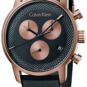 Calvin Klein Herrklocka K2G17TC1 City Flerfärgad/Läder Ø43 mm