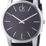 calvin klein herrklocka k2g21107 city svart/läder ø43 mm