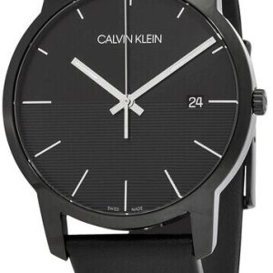 Calvin Klein Herrklocka K2G2G4C1 City Svart/Läder Ø43 mm