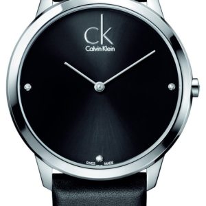 Calvin Klein Herrklocka K3M211CS Minimal Svart/Läder Ø40 mm