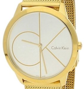 Calvin Klein Herrklocka K3M21526 Minimal Vit/Gulguldtonat stål Ø40