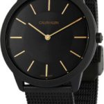 calvin klein herrklocka k3m514z1 svart/gulguldtonat stål ø40 mm