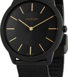 Calvin Klein Herrklocka K3M514Z1 Svart/Gulguldtonat stål Ø40 mm