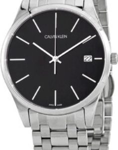 Calvin Klein Herrklocka K4N21141 Time Svart/Stål Ø40 mm