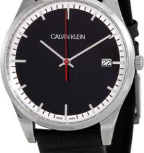 Calvin Klein Herrklocka K4N211C1 Time Svart/Läder Ø40 mm