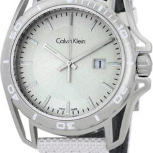 Calvin Klein Herrklocka K5Y31VK6 Earth Silverfärgad/Läder Ø42 mm