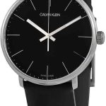 calvin klein herrklocka k8m211c1 svart/läder ø40 mm