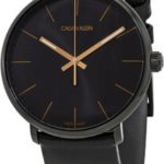 calvin klein herrklocka k8m214cb high noon svart/läder ø40 mm