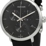 calvin klein herrklocka k8m271c1 svart/läder ø43 mm