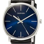 calvin klein herrklocka k8q311cn blå/läder ø40 mm