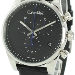 Calvin Klein Herrklocka K8S271C1 Svart/Läder Ø42 mm