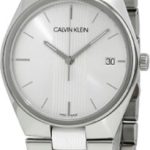 calvin klein herrklocka k9e211k6 silverfärgad/gummi ø40 mm