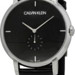 calvin klein herrklocka k9h2x1c1 established svart/läder ø43 mm