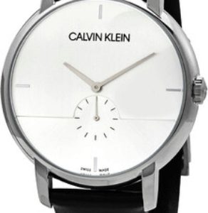 Calvin Klein Herrklocka K9H2X1C6 Established Silverfärgad/Läder