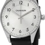 calvin klein herrklocka kbh211c6 silverfärgad/läder ø40 mm