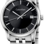 calvin klein infinite herrklocka k5s31141 svart/stål ø42 mm