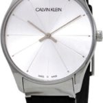 calvin klein k4d211c6 classic vit/läder ø38 mm