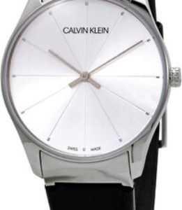 Calvin Klein K4D211C6 Classic Vit/Läder Ø38 mm