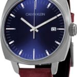 calvin klein k9n111zn blå/läder ø39 mm