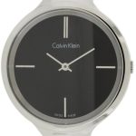 calvin klein lively damklocka k4u23121 svart/stål ø34 mm