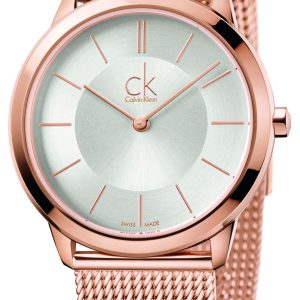 Calvin Klein Minimal Damklocka K3M22626 Silverfärgad/Roséguldstonat