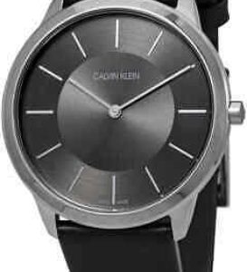 Calvin Klein Minimal Herrklocka K3M211C4 Grå/Läder Ø40 mm