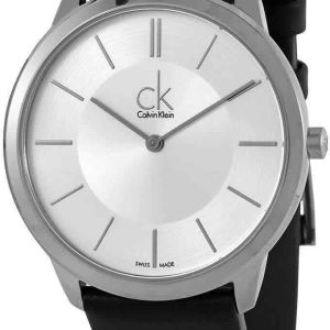 Calvin Klein Minimal Herrklocka K3M211C6 Silverfärgad/Läder Ø40 mm