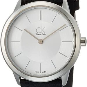 Calvin Klein Minimal Herrklocka K3M221C6 Silverfärgad/Läder Ø35 mm