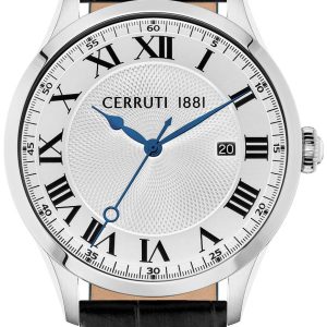 Cerruti 1881 Herrklocka CIWGB2114102 Vit/Läder Ø40 mm