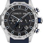 cerruti 1881 herrklocka ciwgc2114002 svart/läder ø44 mm