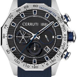 Cerruti 1881 Herrklocka CIWGC2114002 Svart/Läder Ø44 mm