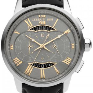 Cerruti 1881 Herrklocka CIWGC2206401 Grå/Läder Ø44 mm