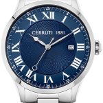 cerruti 1881 herrklocka ciwgh2114101 blå/stål ø40 mm