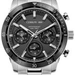 cerruti 1881 herrklocka ciwgk2116603 svart/stål ø44 mm