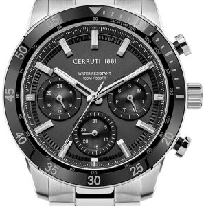 Cerruti 1881 Herrklocka CIWGK2116603 Svart/Stål Ø44 mm