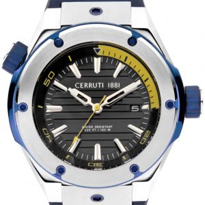 Cerruti 1881 Herrklocka CIWGN2207501 Grå/Gummi Ø44 mm