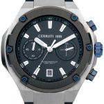 cerruti 1881 herrklocka ciwgo2206107 blå/gummi ø44 mm