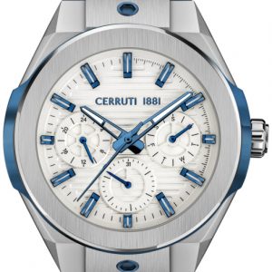 Cerruti 1881 Herrklocka CIWGQ2116906 Vit/Gummi Ø44 mm