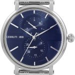 cerruti 1881 herrklocka cra26006 blå/stål ø44 mm