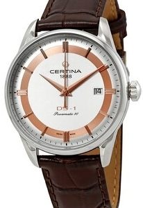 Certina DS 1 Herrklocka C029.807.16.031.60 Silverfärgad/Läder Ø40