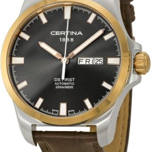 Certina DS First Herrklocka C014.407.26.081.00 Grå/Läder Ø40.33 mm