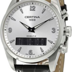 Certina DS Multi-8 Herrklocka C020.419.16.037.00 Silverfärgad/Läder