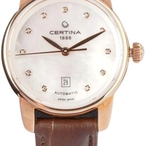 Certina Damklocka C001.007.36.116.00 Ds Podium Vit/Läder Ø29 mm